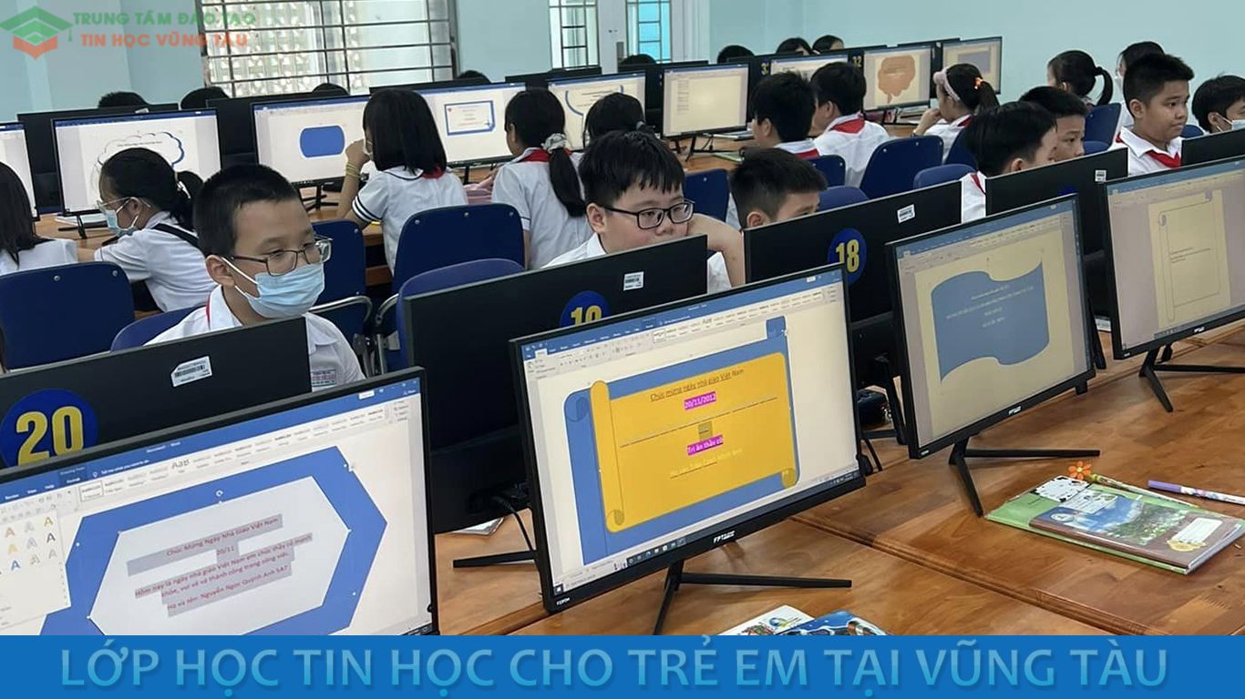 Trung tâm đào tạo tin học cho trẻ em học sinh tại vũng tàu chất lượng cao